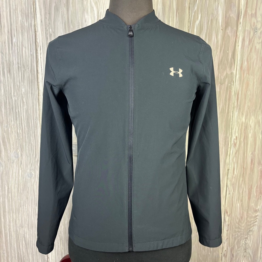 Under Armour Storm Run Jacket Mens M Black Performance‎ Running Windbreaker Tech